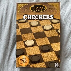 Classic Checkers - Brown and Beige